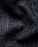 ETON - WOOL CHECK SOFT JACKET -CHECK NAVY