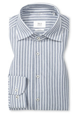 ETERNA-JAPANSE KNIT SLIM FIT STRIPE W/ONE PIECE COLLAR