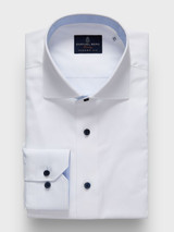 EB-WHITE NATURAL STRETCH YOGA TWILL PREM. LUX. SHIRT W/CONTRAST EB-WHITE NATURAL STRETCH YOGA TWILL PREM. LUX. SHIRT W/CONTRAST