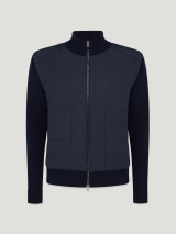 BELSTAFF - KELBROOK ZIP CARDIGAN-DARK INK BELSTAFF - KELBROOK ZIP CARDIGAN-DARK INK