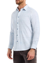 ROBERT GRAHAM-IRVING L/S KNIT SHIRT -BLUE