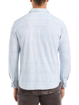 ROBERT GRAHAM-IRVING L/S KNIT SHIRT -BLUE