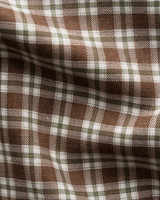ETON - CHECK SIG. FLANNEL SHIRT-BROWN ETON - CHECK SIG. FLANNEL SHIRT-BROWN