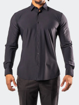 MACEOO-FIBONACO STRETCH SHIRT-BLACK MACEOO-FIBONACO STRETCH SHIRT-BLACK
