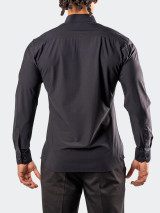 MACEOO-FIBONACO STRETCH SHIRT-BLACK MACEOO-FIBONACO STRETCH SHIRT-BLACK