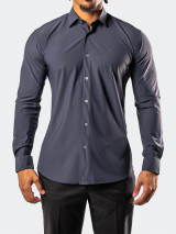 MACEOO-FIBONACO STRETCH SHIRT-D.GREY MACEOO-FIBONACO STRETCH SHIRT-D.GREY