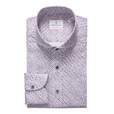 EB-GEOMETRIC POPLIN STRETCH -RED