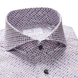 EB-GEOMETRIC POPLIN STRETCH -RED