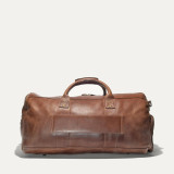 WILL - LEATHER ATTICUS SHOE DUFFLE -COGNAC BROWN