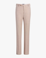 ZANELLA -PARKER FLAT FRONT STRETCH SUPER 110s WOOL TROUSER IN TAN
