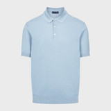 EB- L.PASTEL BLUE LUXE S/S STRUCTURED POLO