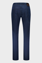 GARDEUR -TRAMA LUX. COTTON CASHMERE DENIM JEANS- DARK RINSE USED