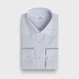 EB -CHECKED COTTON LUX SHIRT -LT. PASTEL PINK