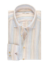 STENSTROMS - LIGHT BLUE STRIPE LINEN  SHIRT