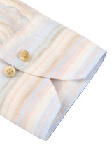 STENSTROMS - LIGHT BLUE STRIPE LINEN  SHIRT