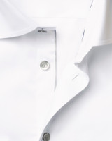 ETON - WHITE SIGNATURE TWILL W/GREY BUTTONS SHIRT