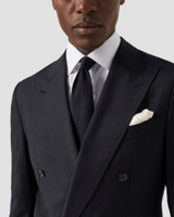 ETON - WHITE SIGNATURE TWILL W/WHITE BUTTONS SHIRT