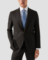 ETON - WHITE SIGNATURE TWILL W/LIGHT BLUE BUTTONS SHIRT