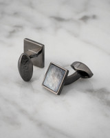 ETON - GRAY MOTHER OF PEARL CUFFLINKS