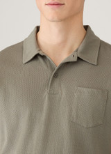 SUNSPEL -RIVIERA S/S POLO -FOSSIL GREY