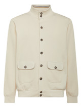 MONTECHIARO-L/S SWEATSHIRT JACKET - ECRU