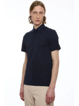 LORENZONI -S/S COOL COTTON POLO- BLACK