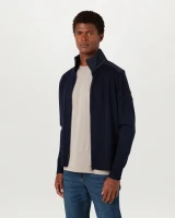 BELSTAFF - KELBY ZIP CARDIGAN-DARK INK