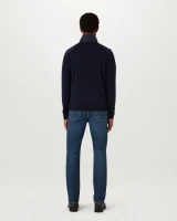 BELSTAFF - KELBY ZIP CARDIGAN-DARK INK