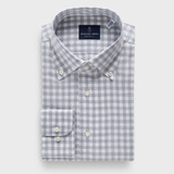 EB -COTTON LUXE FLANNEL TWILL SHIRT -LIGHT GREY