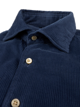 STENSTROMS-CORDUROY SHIRT -DARK NAVY