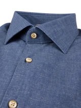 STENSTROMS -INDIGO BLUE ACTIVE STRETCH SHIRT