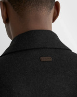 ETON - WOOL HARRINGTON FULL ZIP JACKET -BLACK