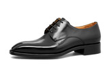 AE -THE NOBLE PLAIN TOE DERBY LEATHER SHOE | BLACK