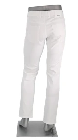 ALBERTO - PIPE L.WEIGHT COOLMAX BUSINESS JEANS - WHITE