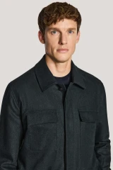 JACK VICTOR -COLBEY HUNTER GREEN SHIRT JACKET