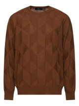 MONTECHIARO -GIROCOLLO L/S CREW NECK SWEATER - D.RUST