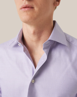 ETON -LT PURPLE MICRO CHECK KING TWILL SHIRT ETON -LT PURPLE MICRO CHECK KING TWILL SHIRT