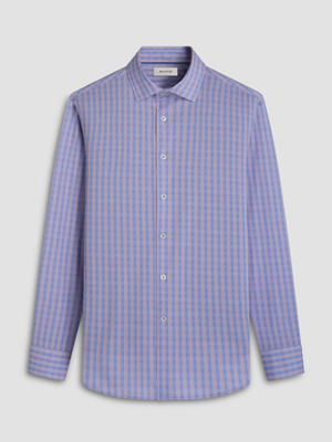 BUGATCHI - OOOHCOTTON JAMES LS SHIRT-DUSTY PINK
