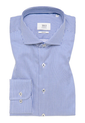 ETERNA-LUXURY SHIRT W/ BENGAL BLUE STRIPE