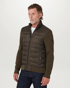 BELSTAFF - CIRCUITEER CARDIGAN - MAJOR BROWN BELSTAFF - CIRCUITEER CARDIGAN - MAJOR BROWN