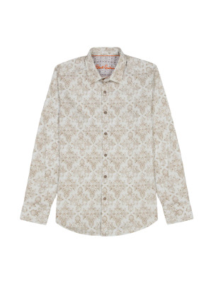 ROBERT GRAHAM-DELANCEY L/S WOVEN SHIRT -KHAKI