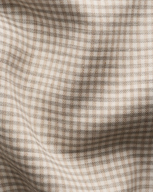 ETON -MICRO CHECK SIG.FLANNEL SHIRT-BEIGE ETON -MICRO CHECK SIG.FLANNEL SHIRT-BEIGE