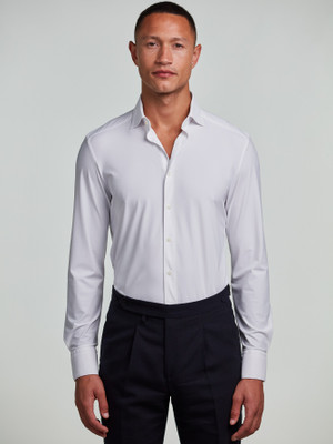 STENSTROMS -ACTIVE STRETCH SHIRT -WHITE