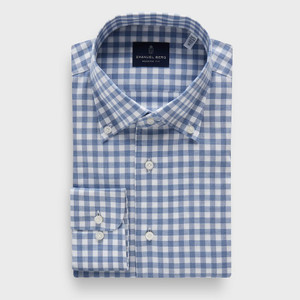 EB -COTTON LUXE FLANNEL TWILL SHIRT -BRIGHT BLUE