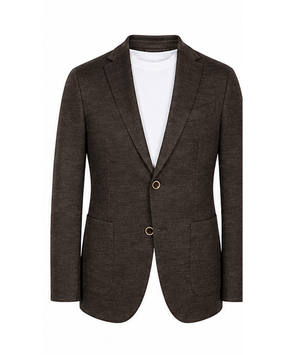 AE- REDA ACTIVE SPORTCOAT-BROWN JERSEY