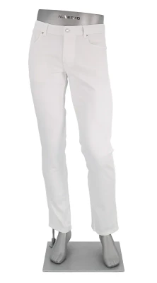 ALBERTO - PIPE L.WEIGHT COOLMAX BUSINESS JEANS - WHITE
