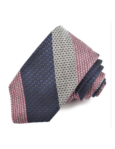 TEXTURED THICK BAR HEATHER TONE STRIPE-P/N/L