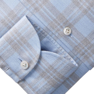 EB-HERRINGBONE PLAID FLANNEL LUX. SHIRT