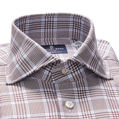 EB-PRINCE OF WALES CHECK PREM.LUX SHIRT