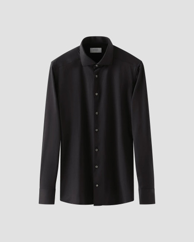 ETON - BLACK SEMI SOLID 4 WAY STRETCH